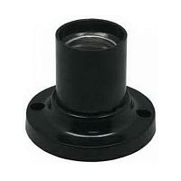 Патрон накладной прямой Ecola Base E27 Черный фото Патрон накладной прямой Ecola Base E27 Черный картинка